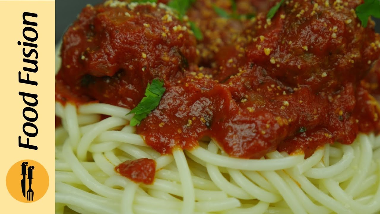 Spaghetti and Meatballs Recipe by Food Fusion