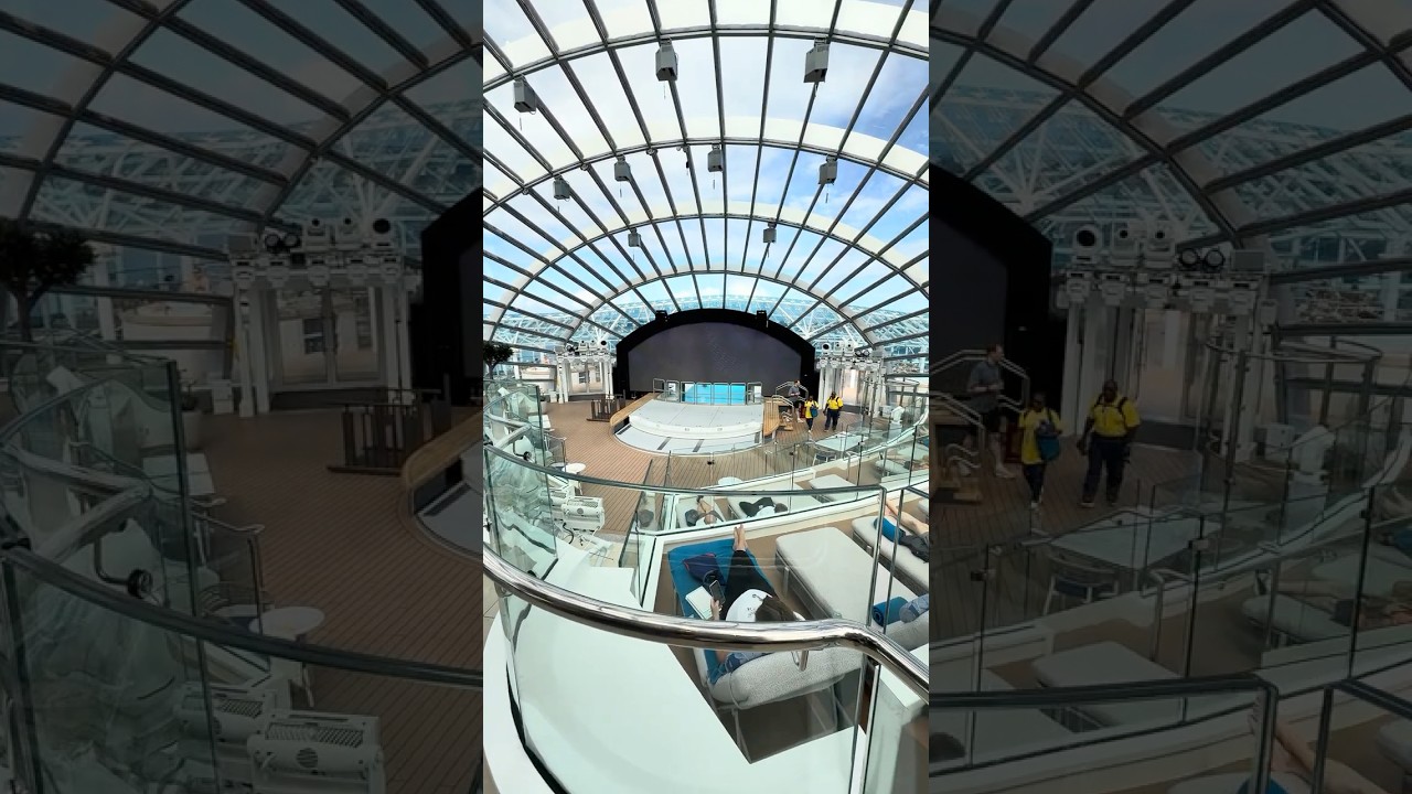 Star Princess • Inside The Dome with 360° View from Deck 18!  #Shorts #starprincess