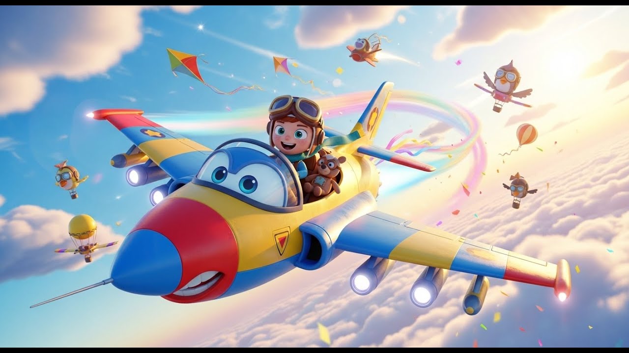 Jet Plane Adventure | Airplane Song for Kids