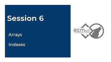 Session 6  - Arrays | Programming with C | ACM JUIT