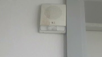 Est genesis fire alarm speaker strobe and Edwards 270-SPO fire alarm pull station at hotel