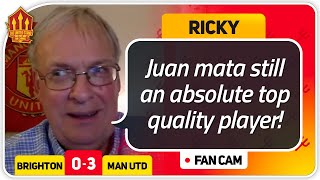 Ricky! Van Der Beek Super Intelligent!! Brighton 0-3 Manchester United Fan Cam