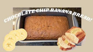 The EASIEST Chocolate Chip Banana Bread!