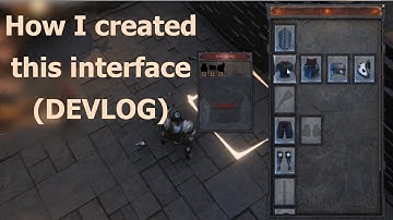 Devlog Unity 3D Roguelike (not HDRP) - How I made the Interface