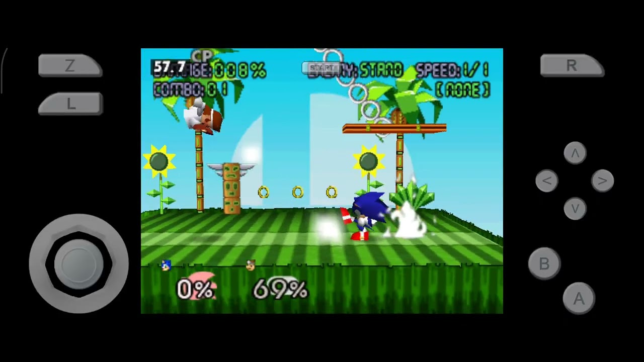 Combo de Sonic no smash remix 