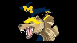 Detailed How to Draw Michigan Wolverines Mascot Details