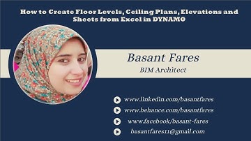 How to Create Floor Levels, Ceiling Plans, Elevations and Sheets from Excel in DYNAMO.