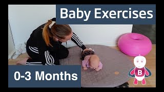 Baby Exercises and Activities ★ Tummy Time ★ 0-3 Month ★ Motor skills and newborn development