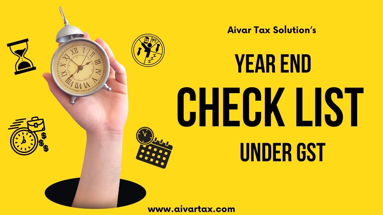 Year End Checklist Under GST in Tamil