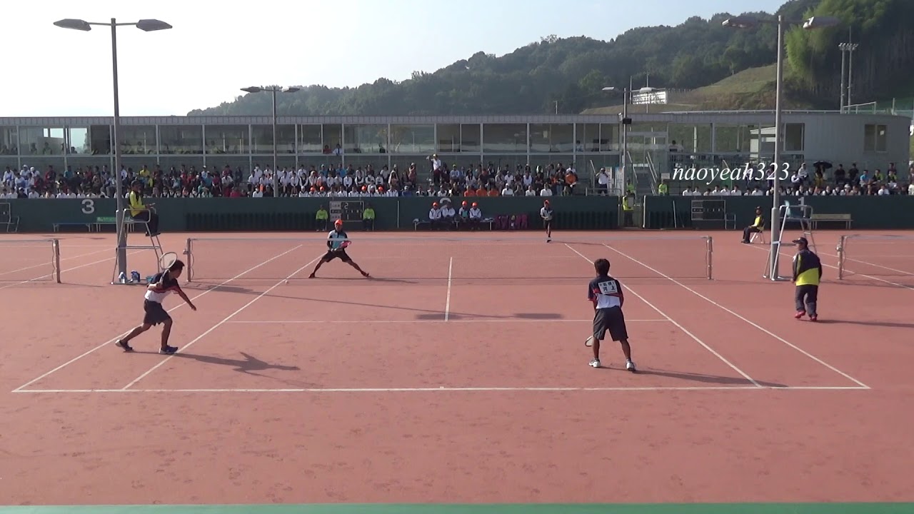 2017年 えひめ国体 少年男子 準決勝 第一対戦 金子・佐藤（山形県） 対 河上・吉川（島根県）