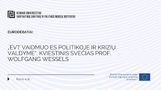 Seminaras „EVT vaidmuo ES politikoje ir krizių valdyme“