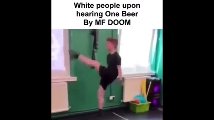 White people when MF DOOM