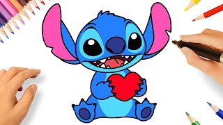 CÓMO DIBUJAR A STITCH ❤️