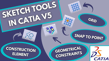 Use These Sketch Tools in CATIA V5 Sketcher For Best Efficiency! - Tutorial 3