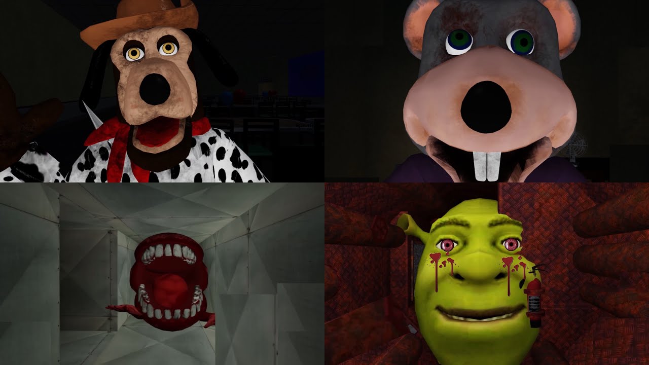 Roblox Shrek In The Backrooms New Level 12 The Musky Crab Entity Jumpscare  Scene New Update 