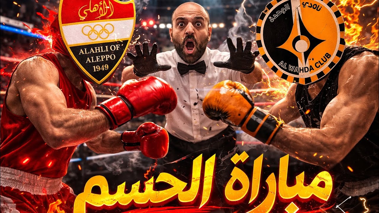 جولة الحسم الكبرى 🔥اهلي حلب ضد الوحدة🔥 الدوري السوري على صفيح ساخن الجولة الثانية عشر 💚