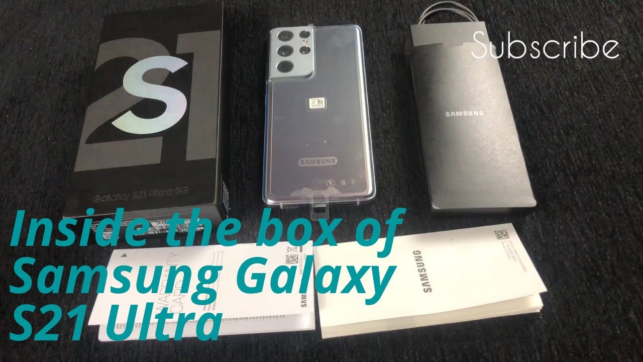 In the box of Samsung Galaxy S21 Ultra YouTube