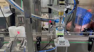 6 Nozzle Gravity Filling Machine with Single Head Pick & Place Capping Machine