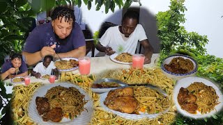 Fish lo mein 🍜 W Homestyle Chicken| Pattsy Boy Say This My Best Meal so far 🤷🏽‍♂️ Guys Let Me Know!!