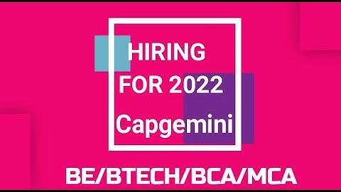 Capgemini Recruitment Process 2022|No 10th 12th Criteria | Salary 4LPA | (off-campus hiring)