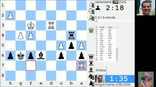 Live Blitz Speed Chess Game Black Vs Ramezsamir In Queens Indian Old Main Line, 7.Nc3