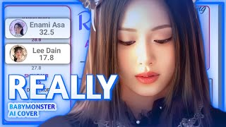 [AI COVER] BabyMonster (베이비몬스터) 'REALLY' Colour Codded Line Distribution Org. By Blackpink