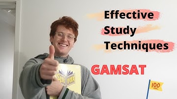 Effective study techniques for acing the Gamsat!