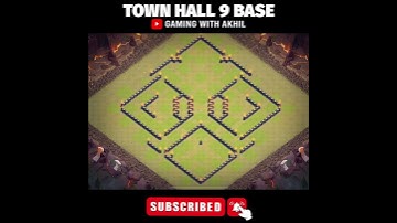 Thumbnail of BEST Town Hall 9 BASE DESIGN ✨ TH9 Base Clash of Clans 🤩 #shorts #clashofclans