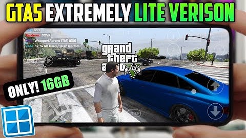 GTA 5 Extremely Lite Version on Android (16GB)| Winlator Ludashi Full Setup & GTA5 Lite Gameplay