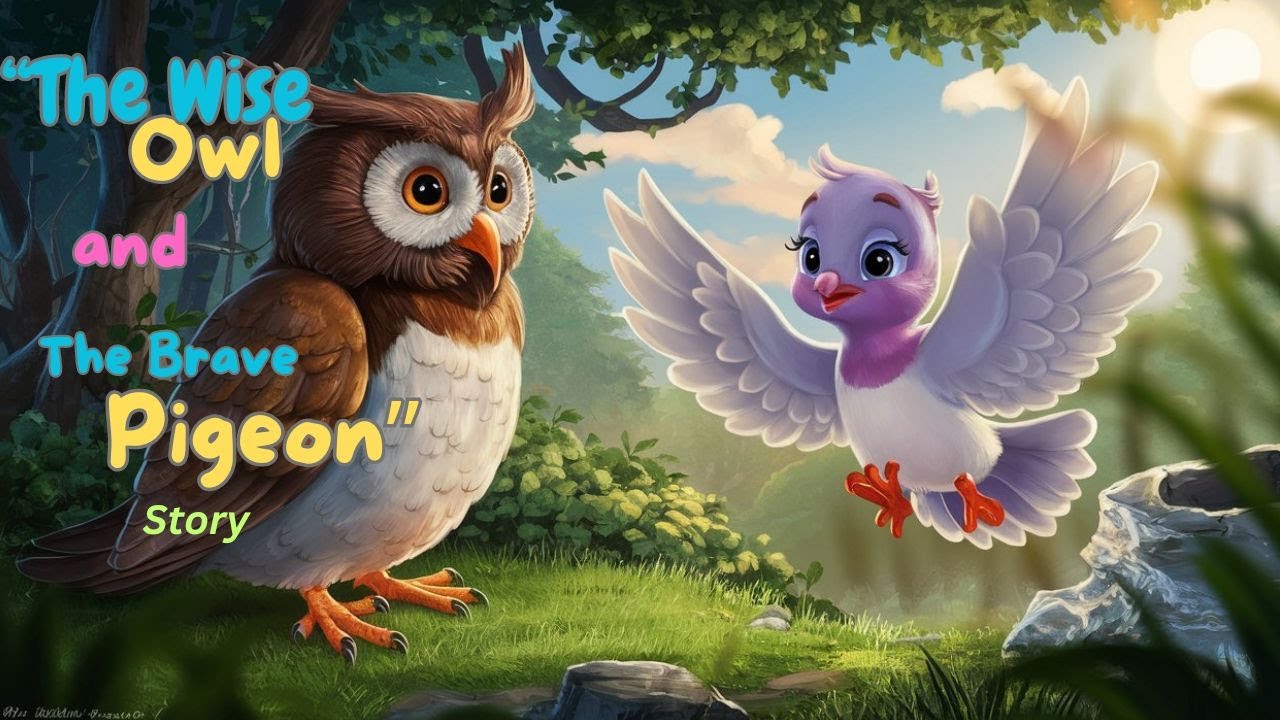 The Wise Owl and The Brave Pigeon / Story for kids / Being Wise and ...