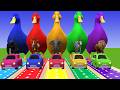 Long Slide Game With Cow Elephant Gorilla Hippopotamus Tiger 3d Animal Game Funny 3d Animals