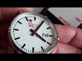 MONDAINE 瑞士國鐵 stop2go 經典腕錶-白x紅錶帶/40mm product youtube thumbnail