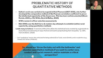 Division 15 Race & Diversity Webinar: A Critical Quantitative Measurement Perspective