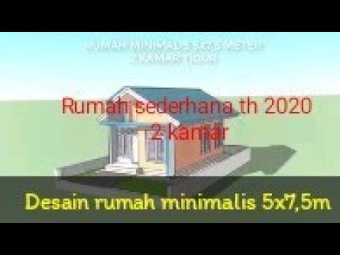  Desain  Rumah  sederhana  Minimalis 5 x  7  5 m YouTube