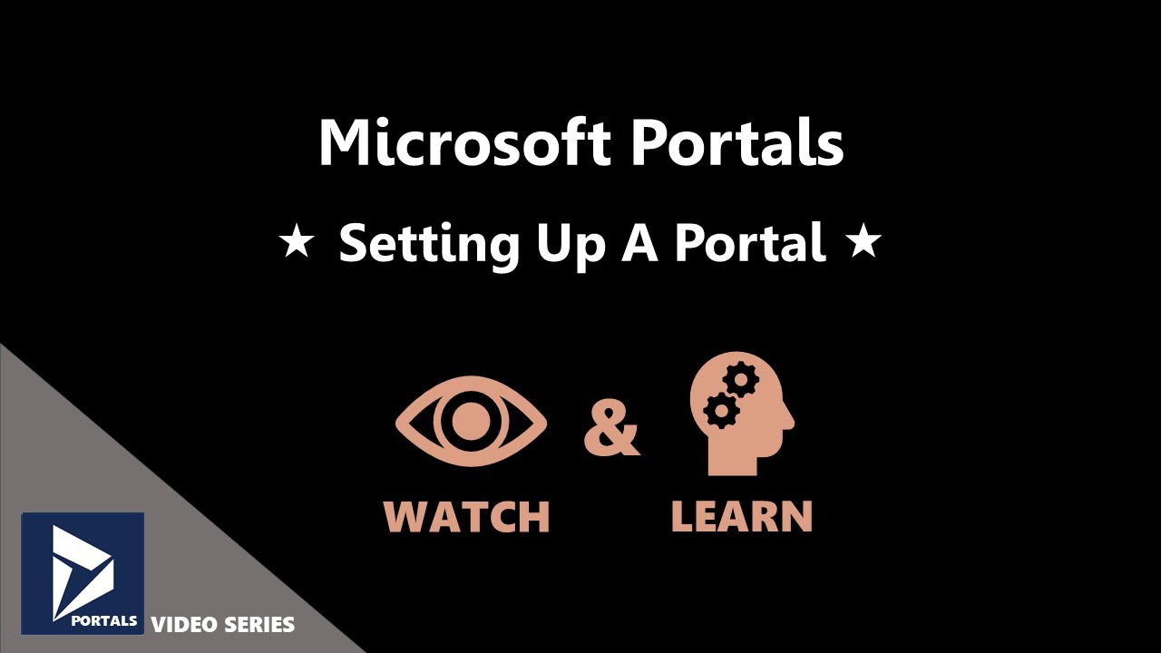 Setting Up A Portal Microsoft Portals YouTube