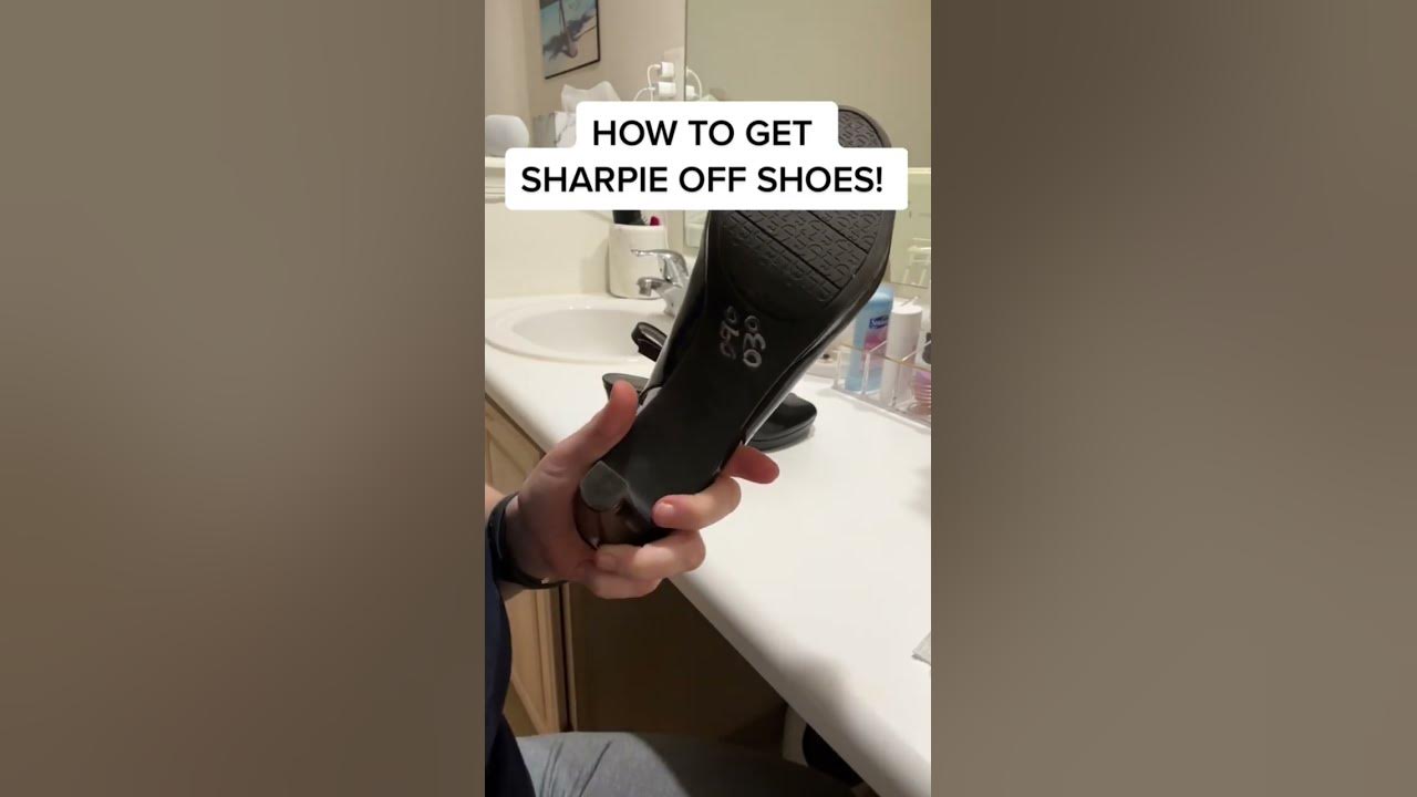 how to get sharpie off shoes YouTube