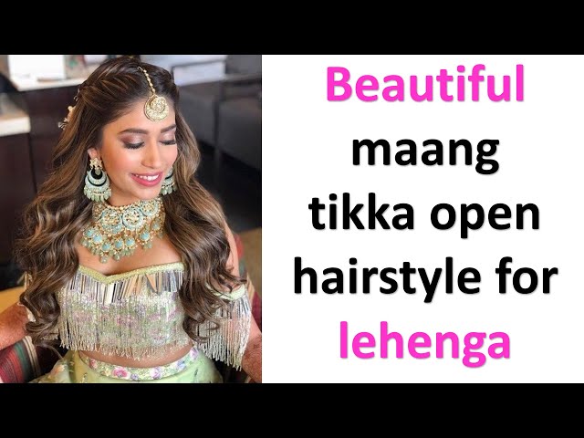 Maang Tikka Hairstyles. Girls, with wedding and festive season… | by Amber  | Medium