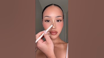 Nose contour hack 💕👀 #makeup