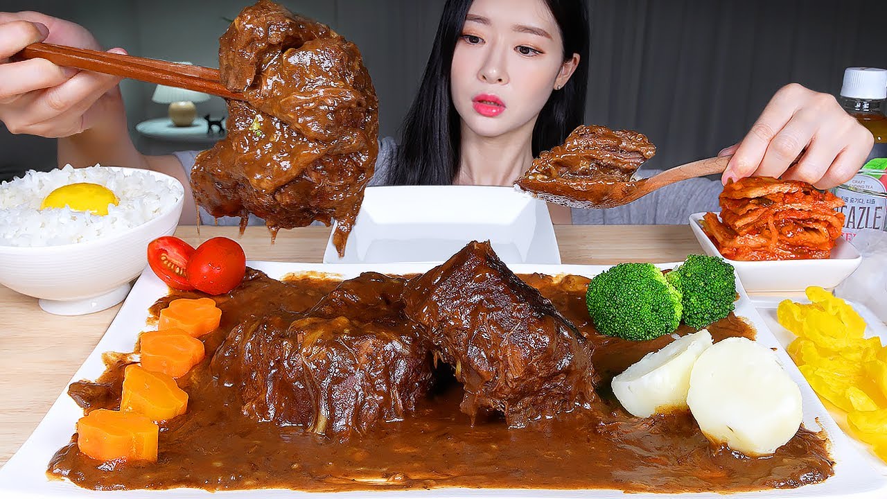 ⁣대왕 치즈비프스튜★ 날계란밥 김치 먹방 ASMR MUKBANG | Massive Cheese Beef Stew! Whole Boiled Beef & Egg Rice &