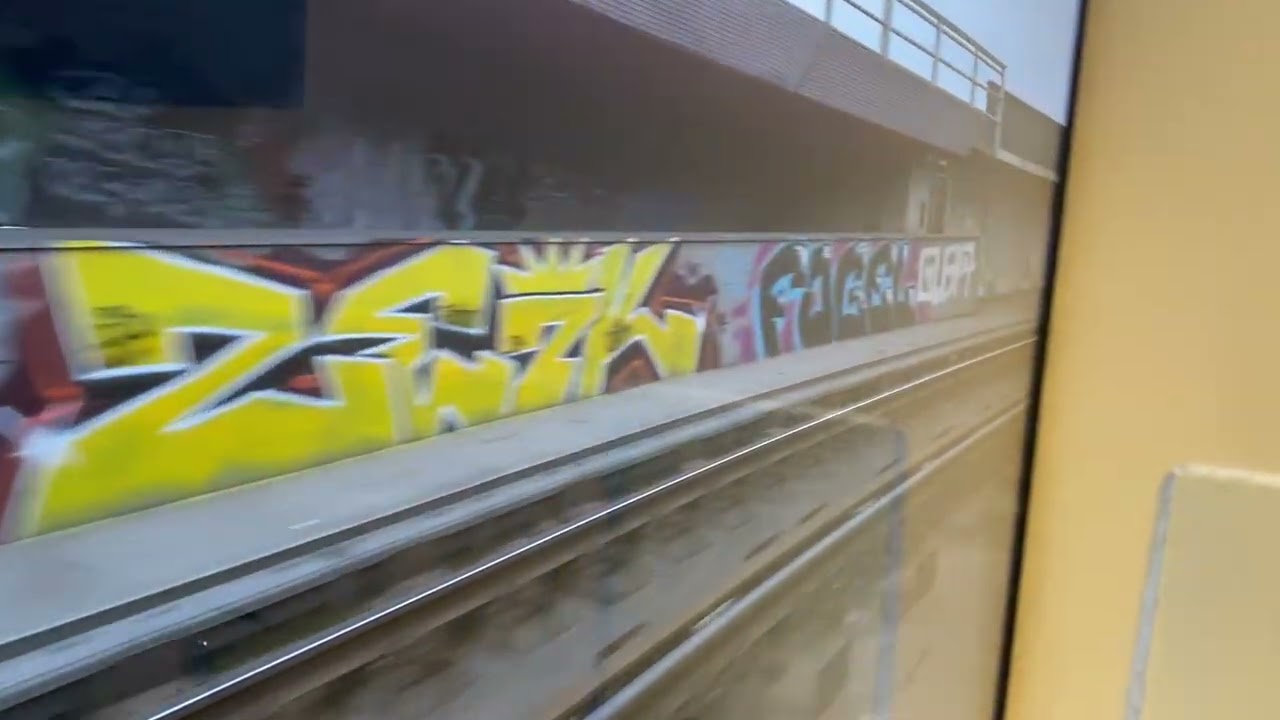 Straßenbahn Mannheim/Ludwigshafen Linie 6A Mitfahrt über die Kurt-Schumacher-Brücke 