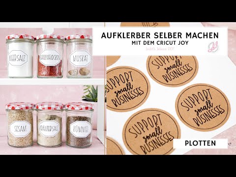 Aufkleber selber machen | DIY | Sticker mit Cricut Joy plotten