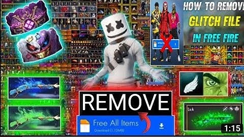 How To delete glitch file Without delete expansion pack | How to remove Glitch file in free fire