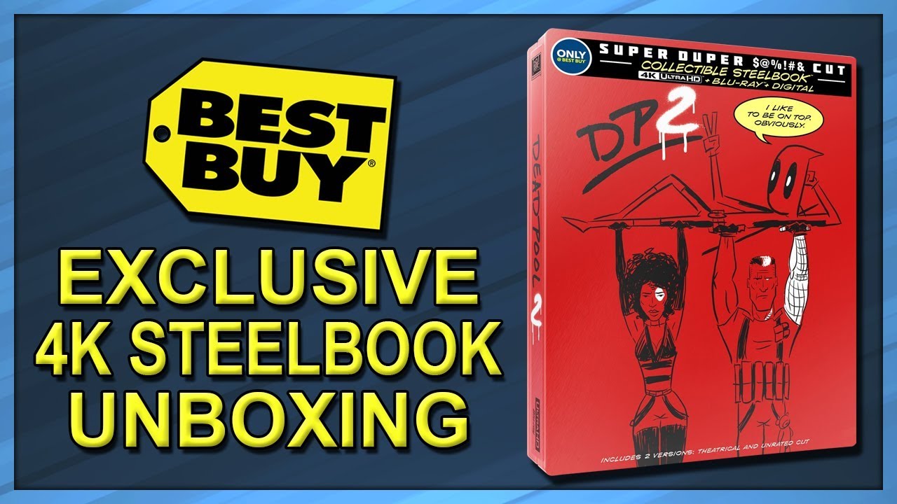 Deadpool 2 Best Buy Exclusive 4k2d Blu Ray Steelbook Unboxing