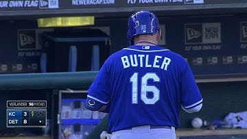 KC@DET: Butler plates Hosmer with groundout in 7th