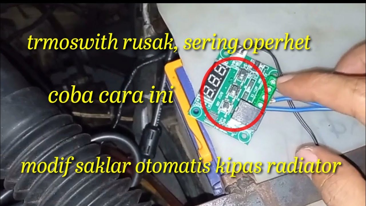 modif otomatis kipas radiator mobil daihatsu charade