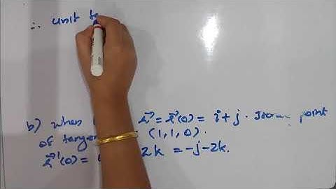 TANGENT VECTOR  [CLASS 2] (For third semester BSc complementary mathematics)