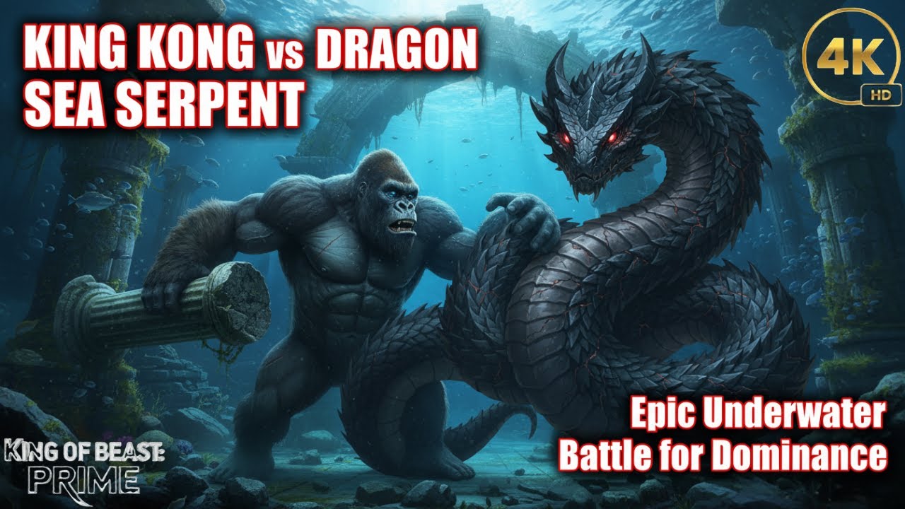TITANOBOA vs KING KONG: Who Survives the Sunken Kingdom | Epic 4K Battle