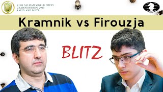 Amazing technique by Vladimir Kramnik vs Alireza Firouzja | World Blitz Championship 2019 |