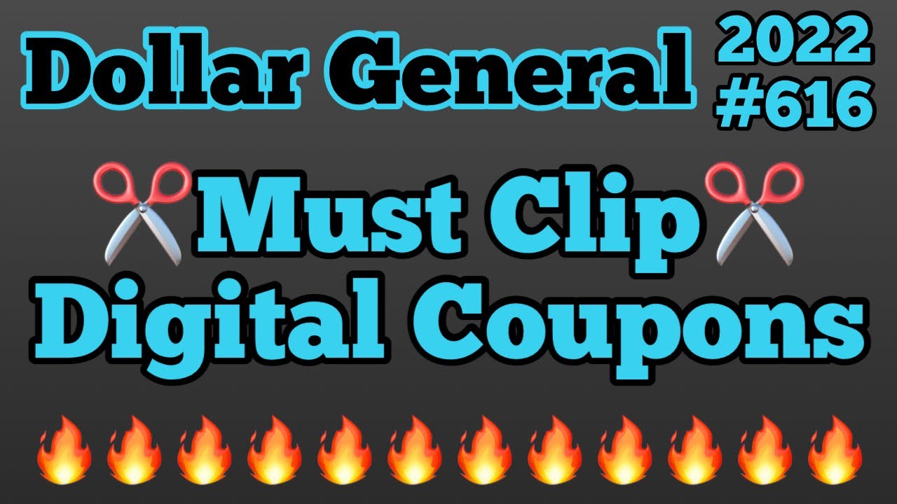 2022616 ️Dollar General Couponing ️Must Clip Digital Coupons🤑Must