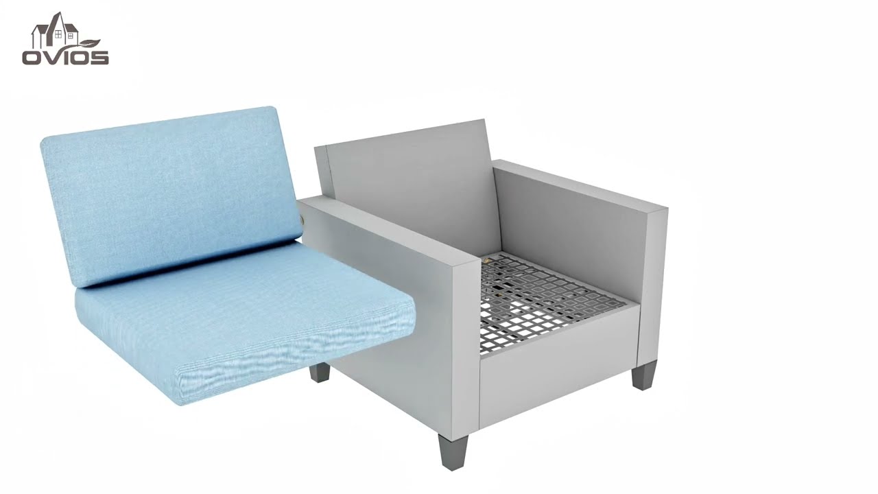 Ovios Patio Conversation Set New Vultros 5-Pieces Installation Steps